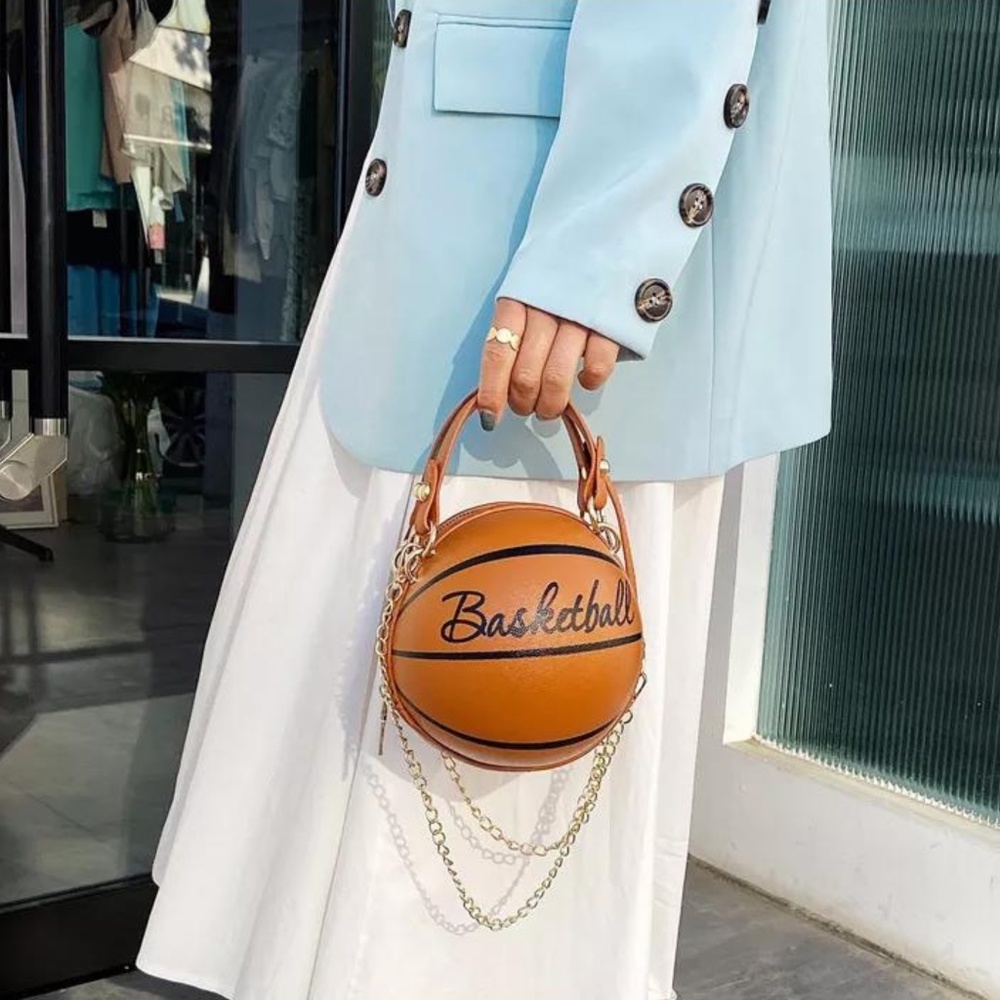 Brown Basketball Bag